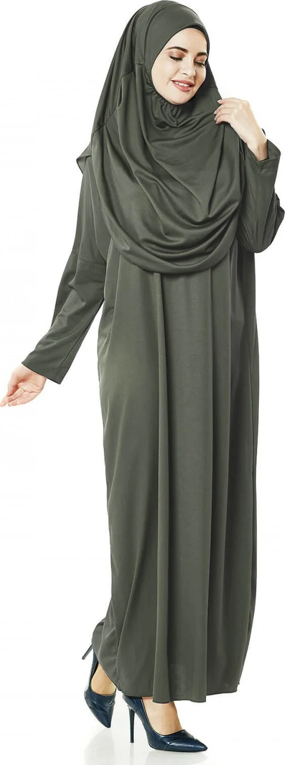 ايهفان Ihvan 5015 One Piece Khaki Prayer Dress Standard Size