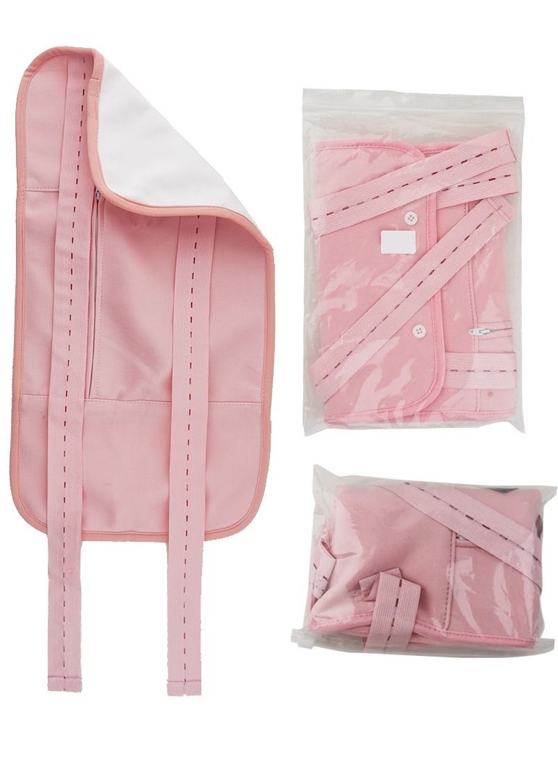 Remy Belle Castor Oil Pack Waist Wrap Compress Reusable Organic for Liver Detox Pink - Image 2