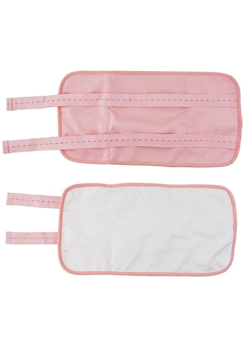 Remy Belle Castor Oil Pack Waist Wrap Compress Reusable Organic for Liver Detox Pink - Image 3