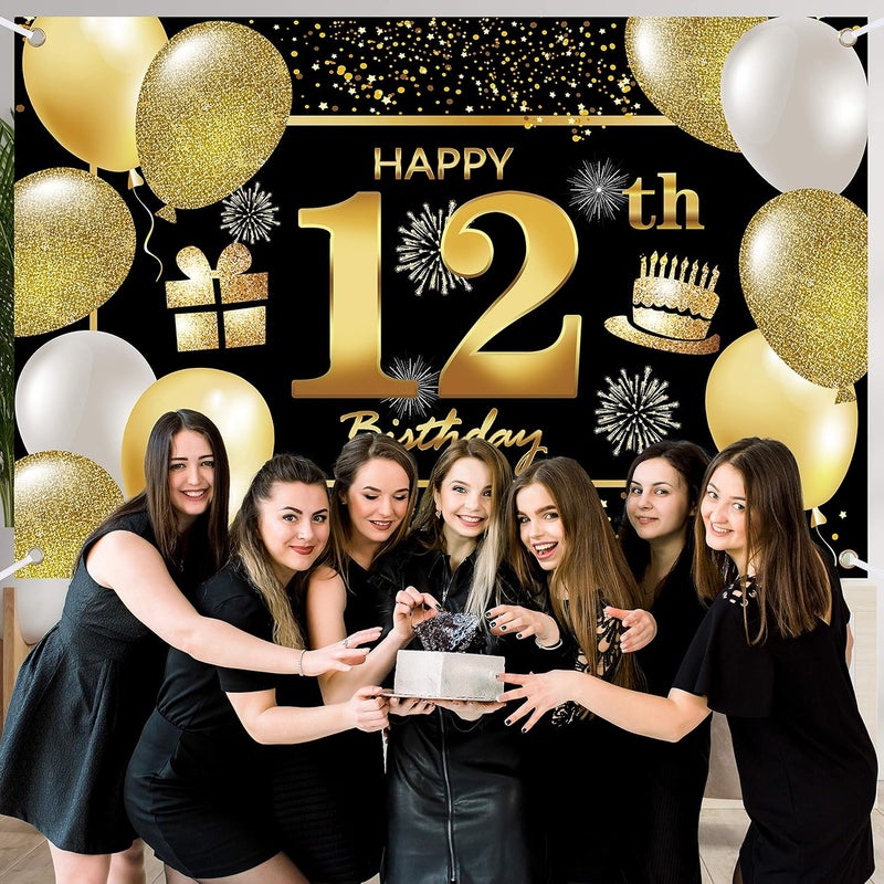 IMISI 12th Birthday Banner Decoration - Image 3