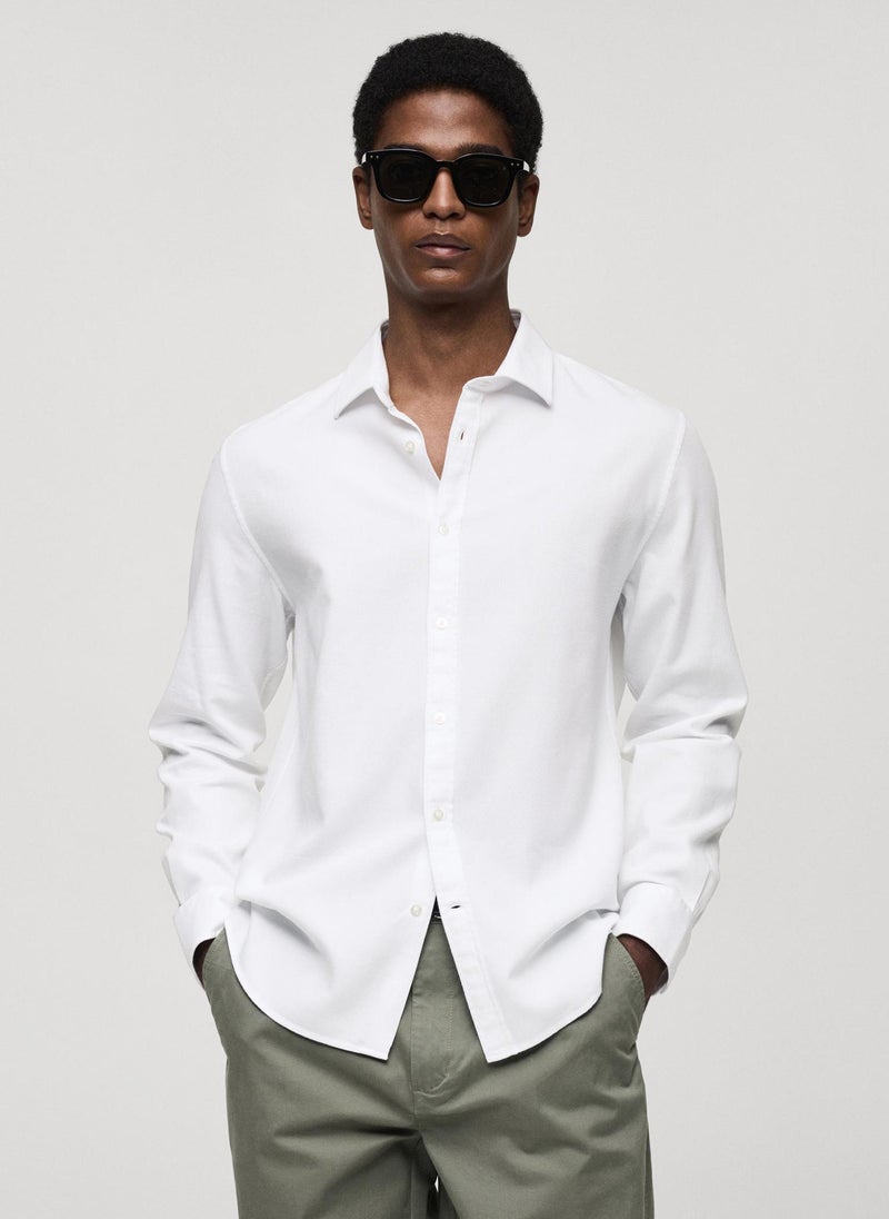 Mango Man - Structured Slim Fit Shirt - Image 1