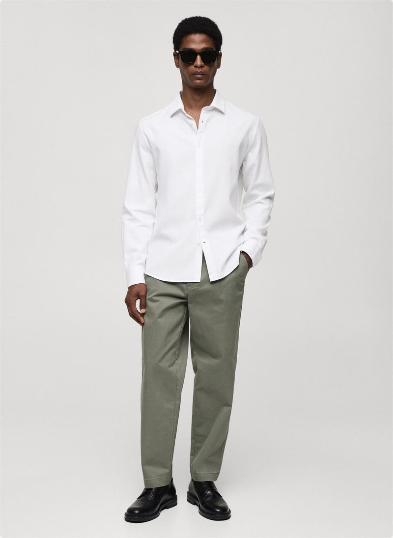 Mango Man - Structured Slim Fit Shirt - Image 1