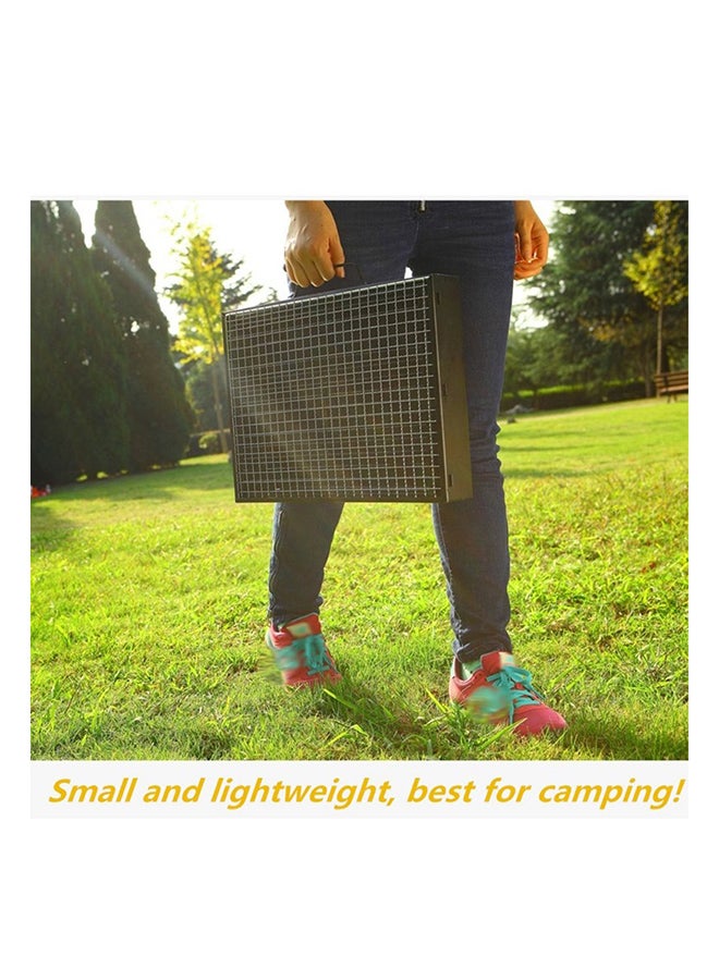 Toshonics Stainless Steel Folding BBQ Charcoal Grill Black - Image 5
