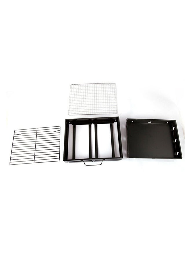 Toshonics Stainless Steel Folding BBQ Charcoal Grill Black - Image 4