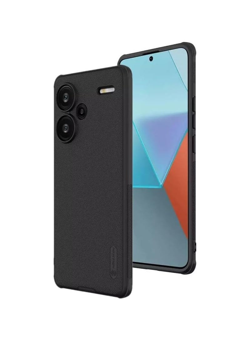 Nillkin Case Cover,Super Frosted Shield Pro Matte All-Round Protection Anti-scratch Slim Luxury PC Hard Protection Back Cover for Redmi Note 13 Pro+ 2023  Black
