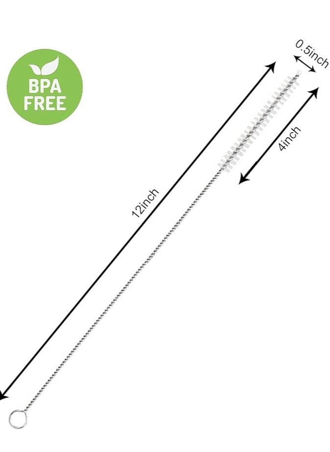 Generic Straw Cleaner Brush , 6 Pcs Reusable Extra Long Straw Cleaner for 40/30/20 oz Stanley Mug, 10mm Wide Drinking Straw Cleaning Brush for Sippy Cup, Water Bottle and Tubes  - Image 2