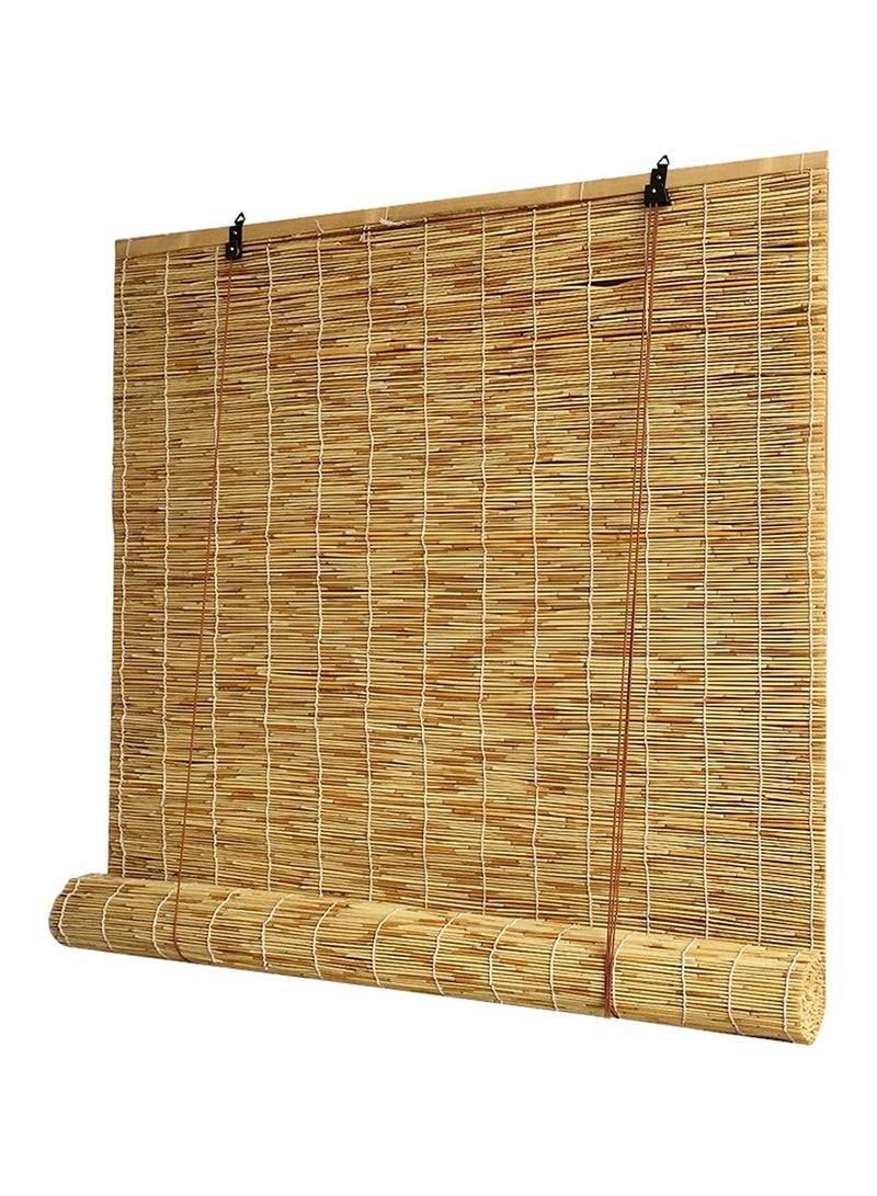 LINGWEI Bamboo Blind with Roller Accessories Bamboo Window Curtain Natural Window Hanging Blinds Carbonization Roller Reed Blinds Window Shades Reed Curtain For Home Garden - Image 1