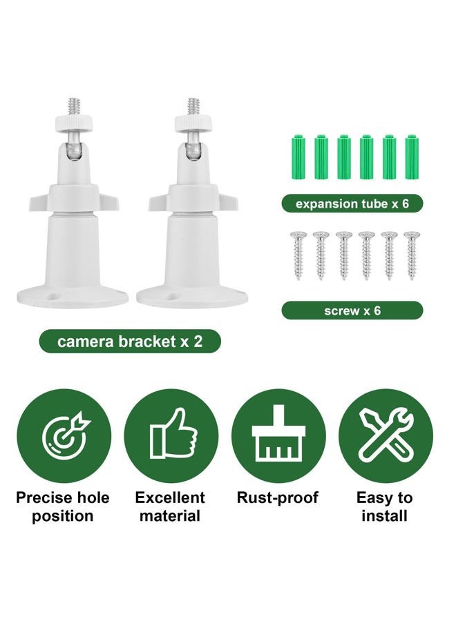 Gosknor 2pcs Security Camera Mount, Camera Mount Bracket Adjustable Camera Wall Mount Bracket Holder Compatible with Arlo Eufy Solocam S220/C210 Eufycam 2C/2C Pro 3/S330 3C/S300 - Image 3