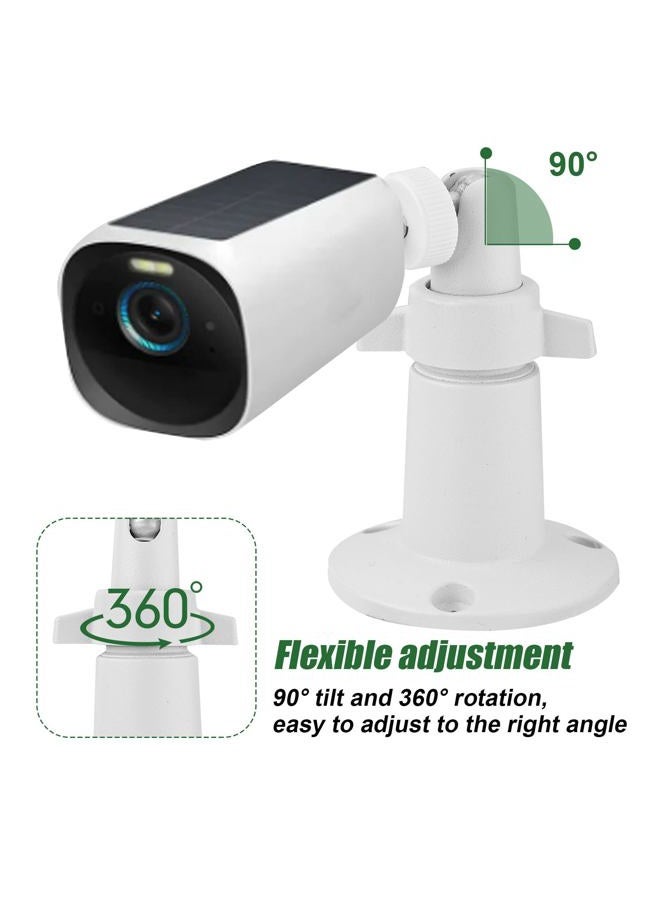 Gosknor 2pcs Security Camera Mount, Camera Mount Bracket Adjustable Camera Wall Mount Bracket Holder Compatible with Arlo Eufy Solocam S220/C210 Eufycam 2C/2C Pro 3/S330 3C/S300 - Image 4