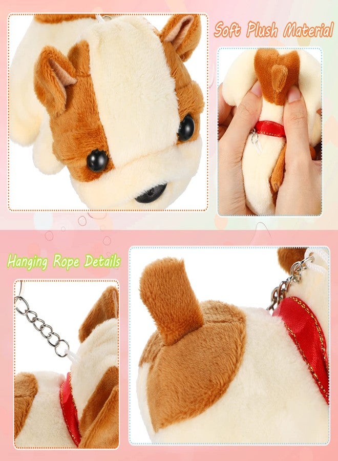 Chalyna 12 Pack Cute Plush Animal Figures 4 Inch Mini Plush Ornament Stuffed Keychain Tote Bag Pendant for Birthday Party Likes DIY Home Decor(Dog Style) - Image 4