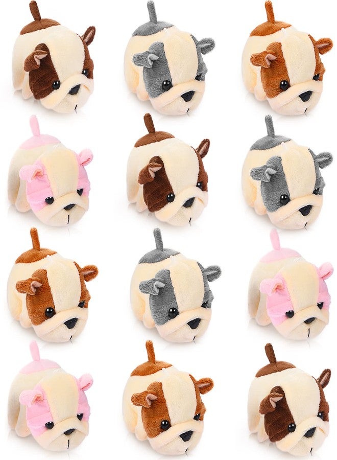 Chalyna 12 Pack Cute Plush Animal Figures 4 Inch Mini Plush Ornament Stuffed Keychain Tote Bag Pendant for Birthday Party Likes DIY Home Decor(Dog Style) - Image 1