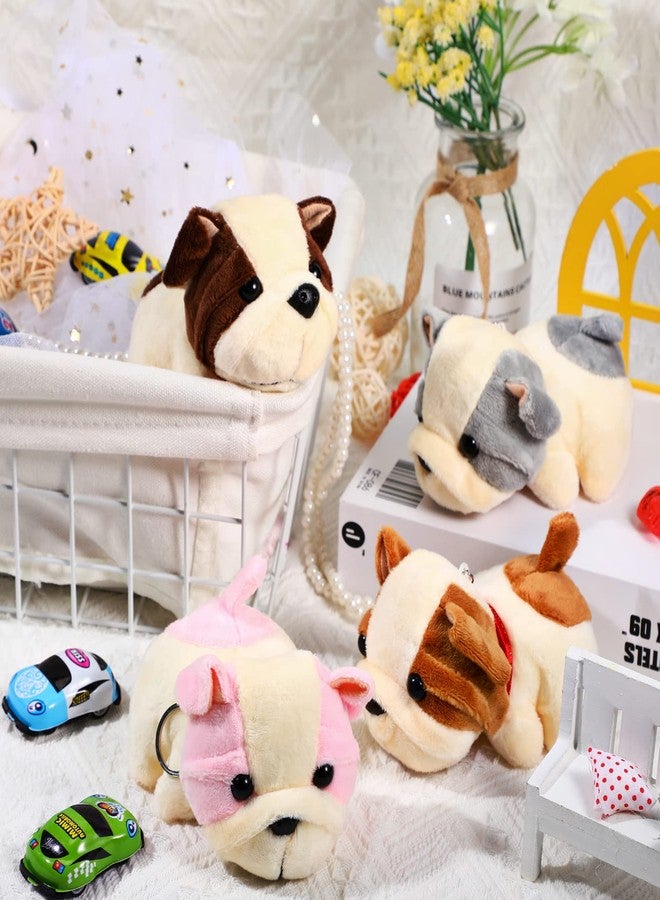Chalyna 12 Pack Cute Plush Animal Figures 4 Inch Mini Plush Ornament Stuffed Keychain Tote Bag Pendant for Birthday Party Likes DIY Home Decor(Dog Style) - Image 5