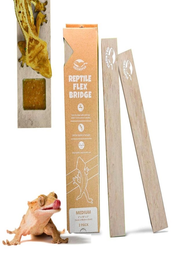 GECKOPIA Reptile Flex Bridge Large (Plain Wood, 36 Inch Long) - Image 1