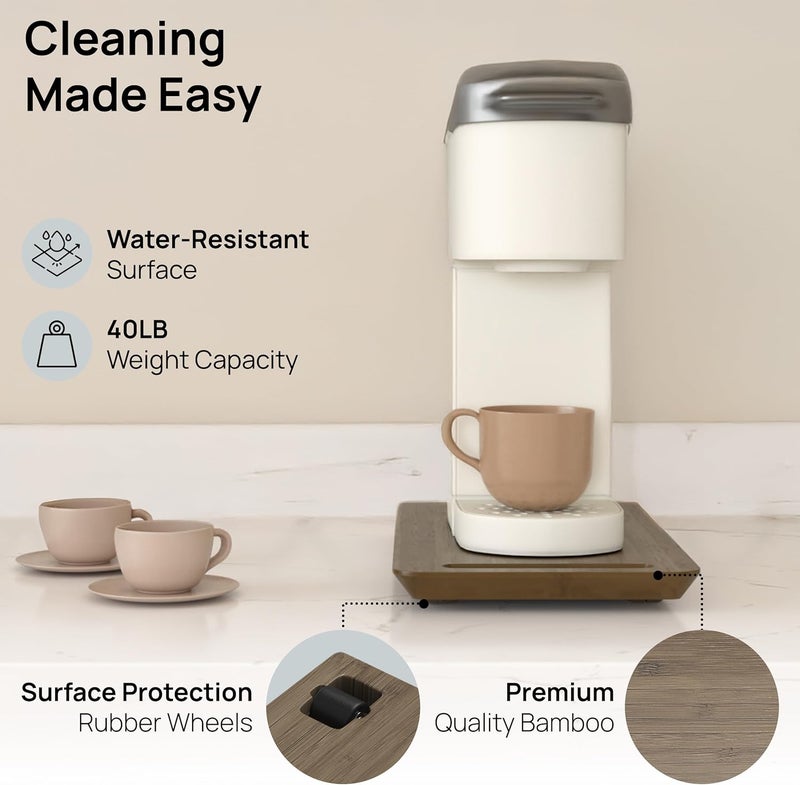 Ibyx صينيات منزلقة Ibyx (لون بني، حجم صغير – طول 7.5” × 14.5”) - Image 4