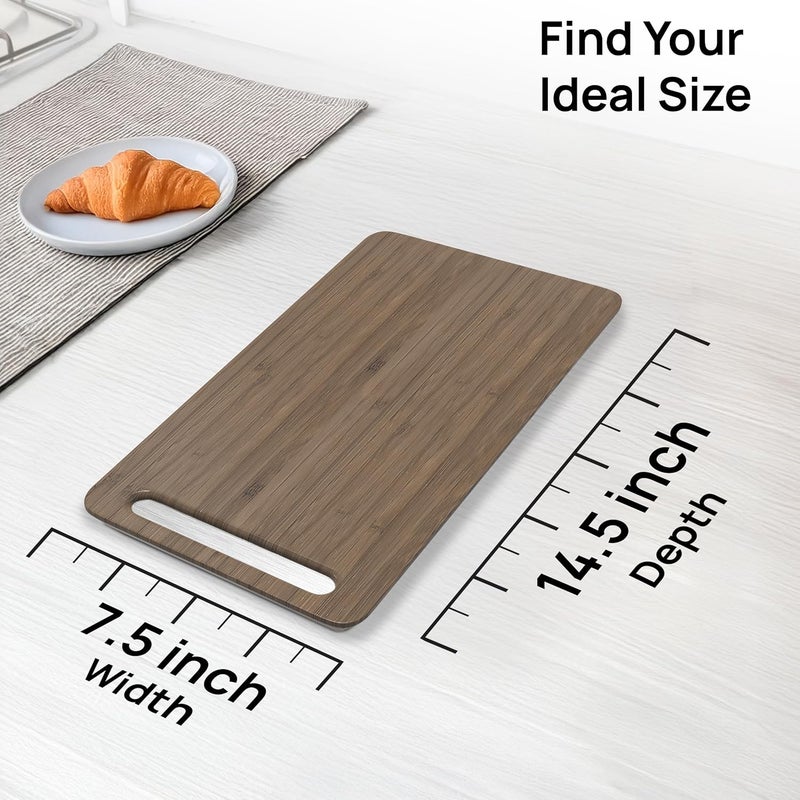 Ibyx صينيات منزلقة Ibyx (لون بني، حجم صغير – طول 7.5” × 14.5”) - Image 3