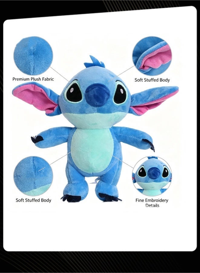 Blue Alien Plush Toy, 22cm Soft Stuffed Animal Doll, Cute Cartoon Character Plushie for Kids, Birthday Gift - Image 4