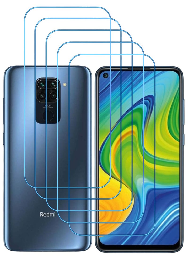 ACLIX 5 Pieces Antistatic ESD Dustproof Premium Quality High Definition Clear Tempered Glass Screen Protector Designed For Xiaomi Redmi Note 9 - Image 1