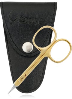 ROUSE ROUSE Cuticle Scissors Professional Grooming Scissors Stainless Steel Eyebrow Scissors-Eyelash Scissors, Mustache, Beard-Manicure Scissors (Cuticle Scissors) (Antique) 