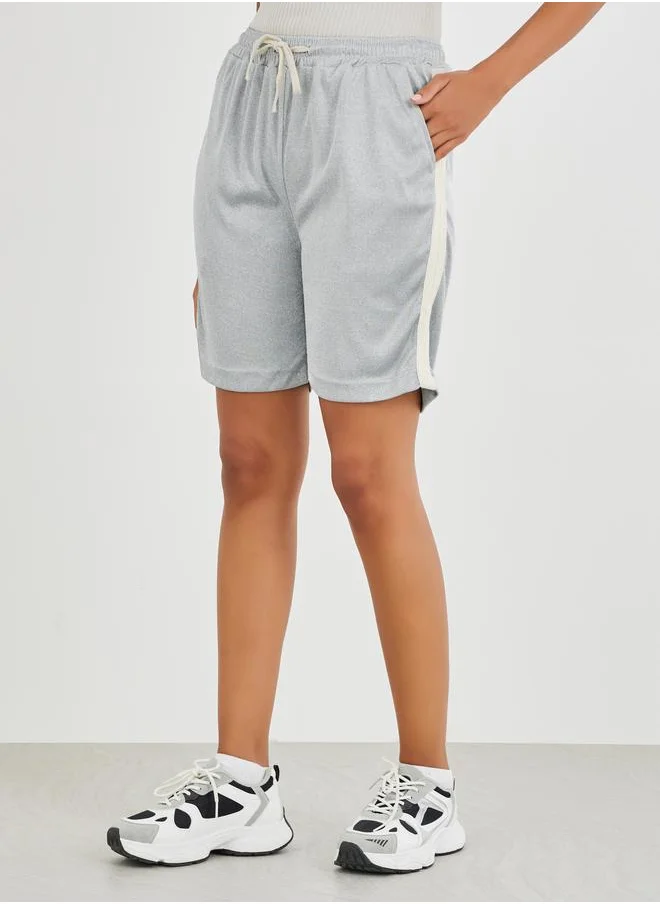 Take Two Take Two Side Lace Detail Shorts with Drawstring
