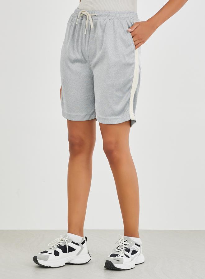 Take Two Side Lace Detail Shorts with Drawstring