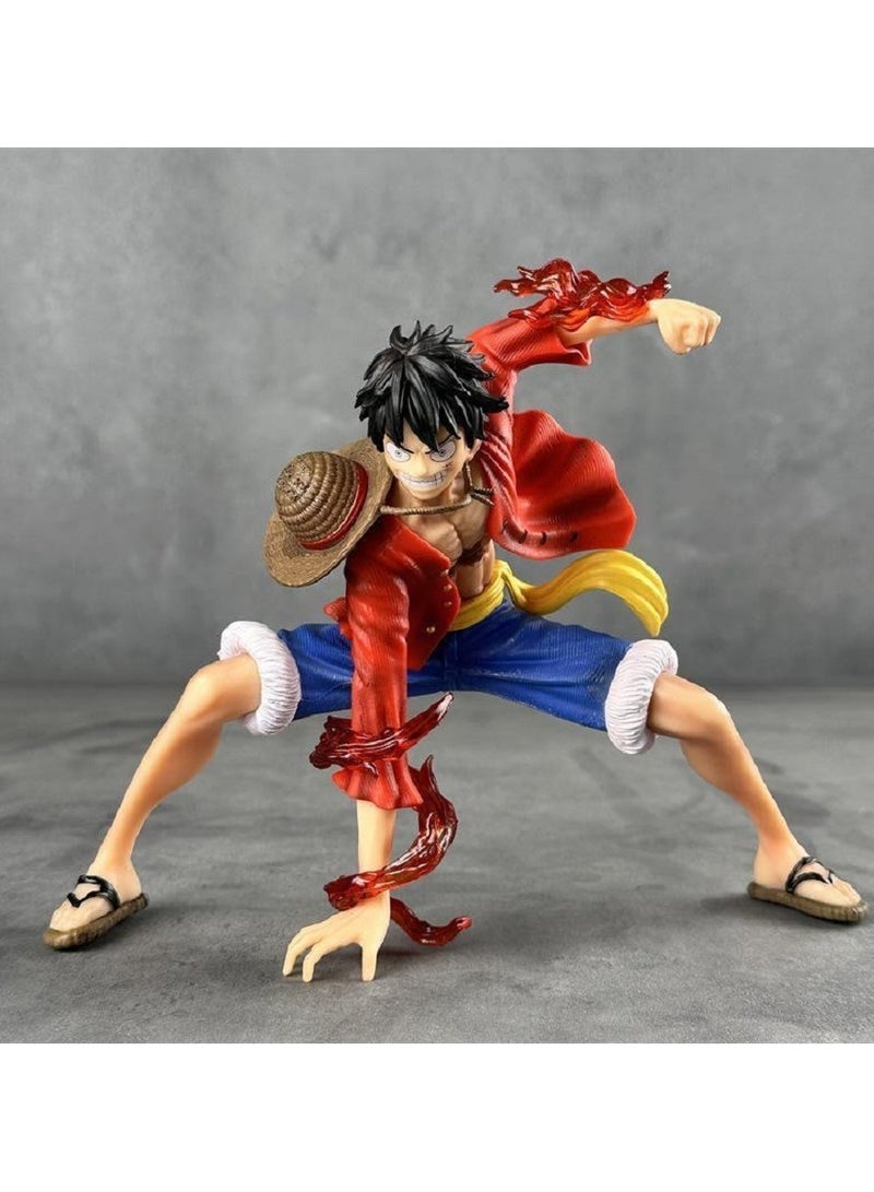 HALAMODO One Piece GK Battle Painting Style Luffy Animation Hand Model Decoration - Image 2