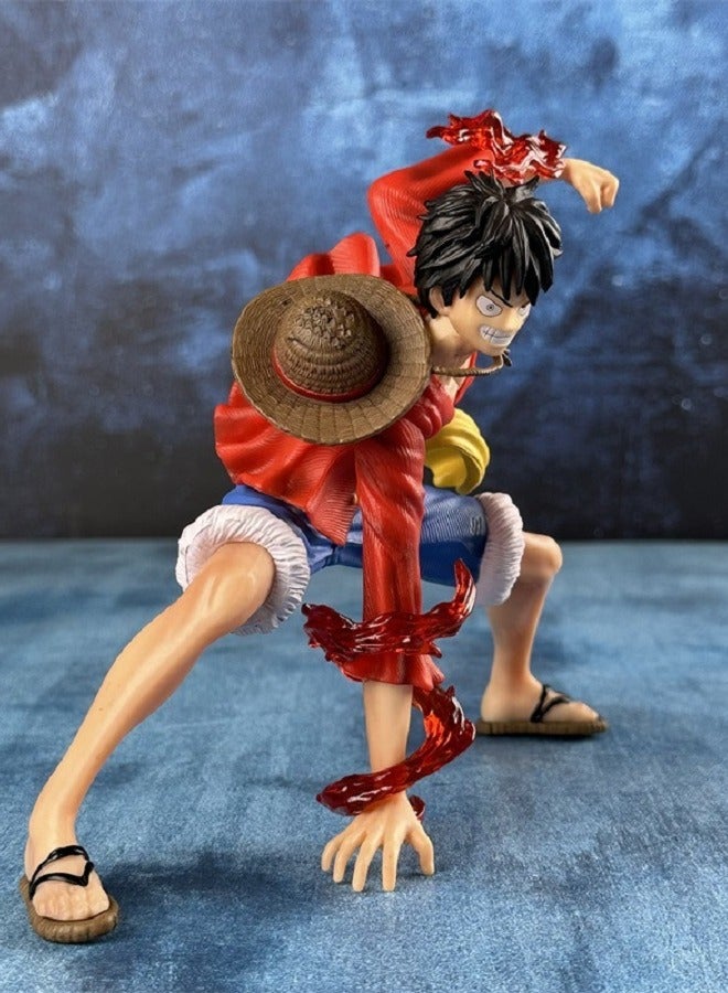HALAMODO One Piece GK Battle Painting Style Luffy Animation Hand Model Decoration - Image 3