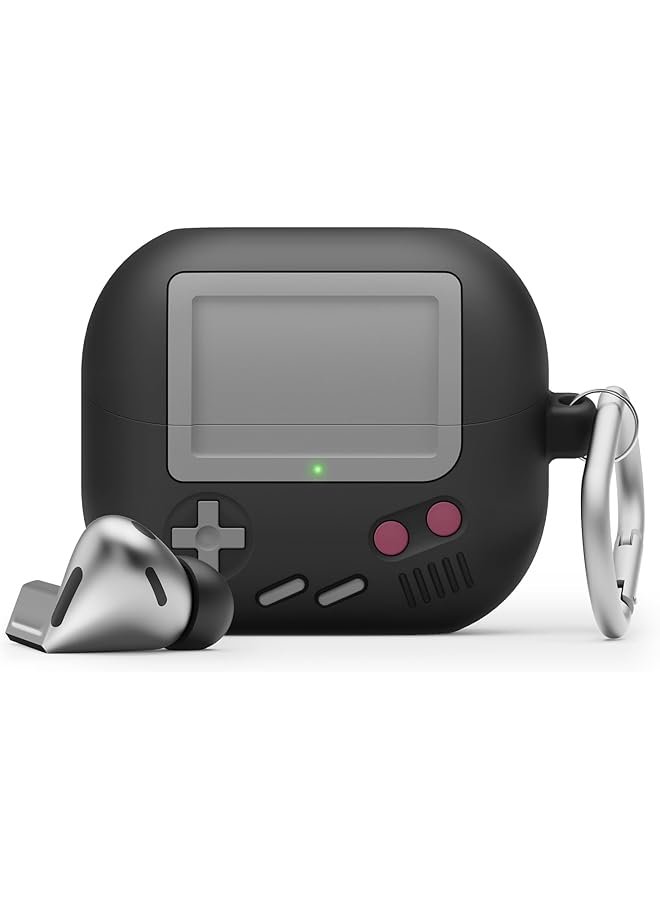 Elago Aw5 Hang Designed For Samsung Galaxy Buds3 Case And Galaxy Buds 3 Pro Case Cover With Carabiner Black - Image 1