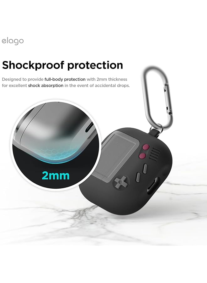 Elago Aw5 Hang Designed For Samsung Galaxy Buds3 Case And Galaxy Buds 3 Pro Case Cover With Carabiner Black - Image 5