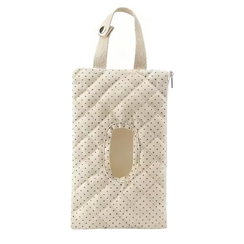 BBIQI Quilted Baby Wipe Holder Quilted Wipe Pouch Portable Hanging Floral Wet Wipes Bag for Car, Stroller - Image 1