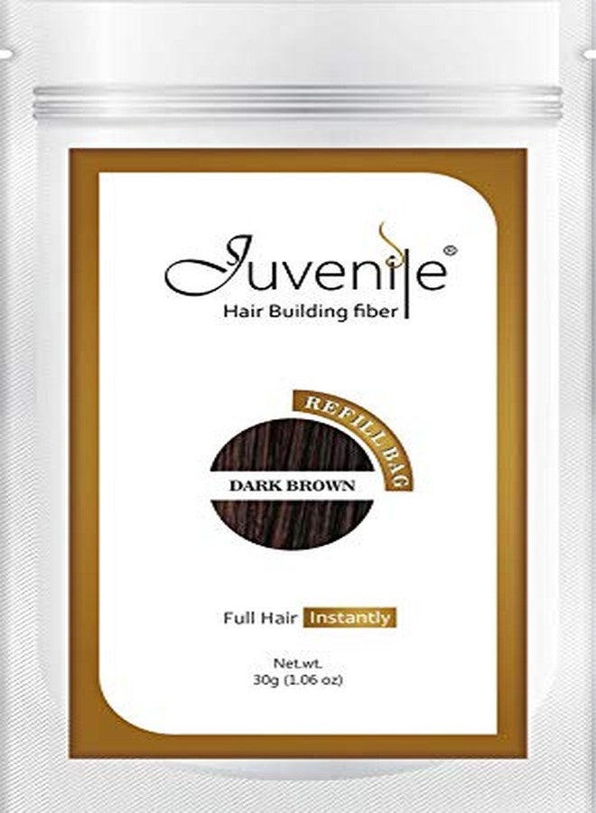 جوفينايل عبوة إعادة تعبئة ألياف الشعر باللون البني الداكن 30 غرام - Image 2