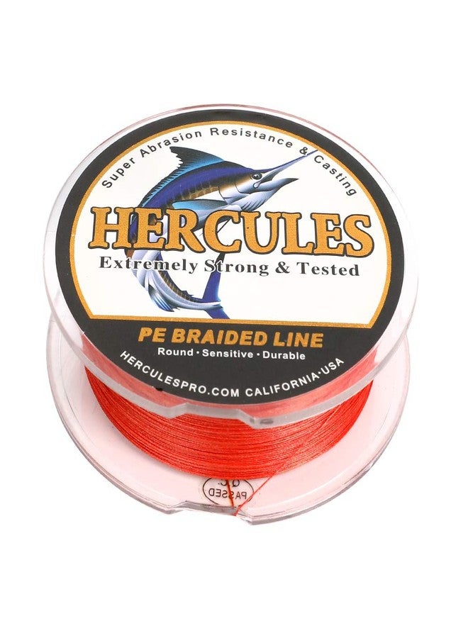 HERCULES Super Cast 100M 109 Yards Braided Fishing Line 10 LB Test for Saler Freshwater PE Braid Fish Lines Superline 8 Strands - Red, 10LB (4.5KG), 0.12MM - Image 4