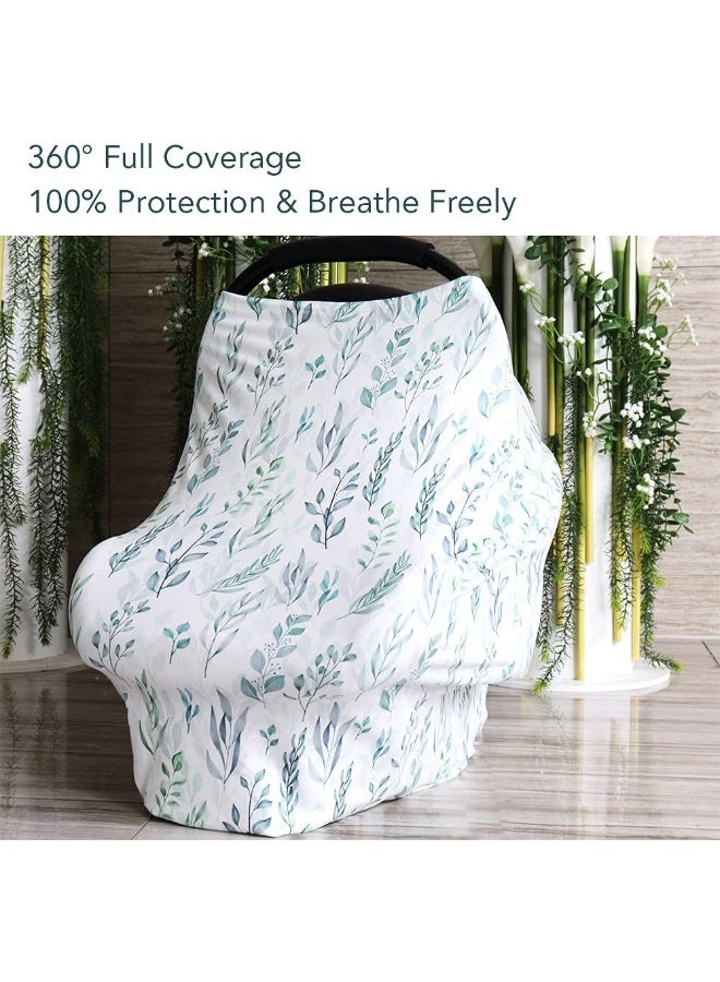 DILIMI Baby Car Seat Cover Green Leaf - Image 5