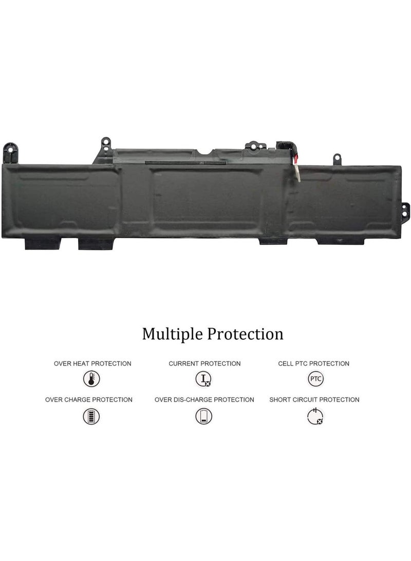 Zexen HSTNN LB8G SS03XL Laptop Battery for Hp EliteBook 730 735 740 745 755 830 840 846 G5 745 840 G6 ZBOOK 14U G5 G6 HSN I12C Series 933321 855 932823 421 11.55V 50Wh, Black - Image 2