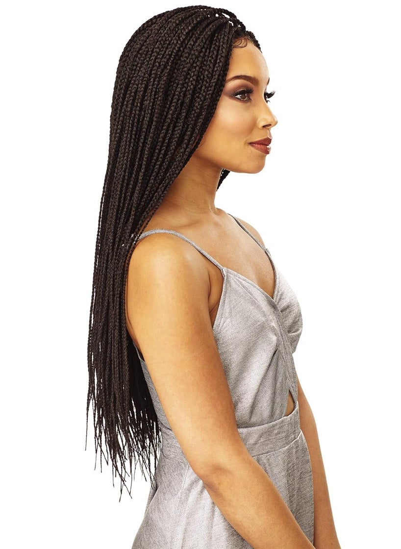 Sensationnel Sensationnel Cloud9 Swiss 4X4 Lace Parting Wig Small Size  BOX BRAID SMALL 1 Jet Black  - Image 4