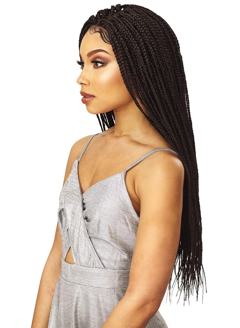 Sensationnel Sensationnel Cloud9 Swiss 4X4 Lace Parting Wig Small Size  BOX BRAID SMALL 1 Jet Black  - Image 5