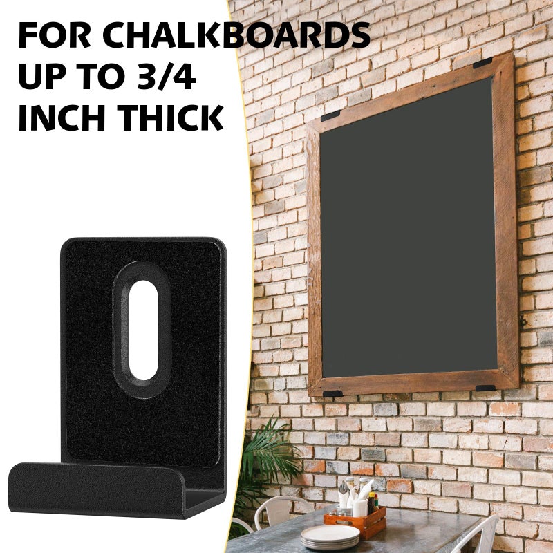 BAGTeck 6Pcs Metal Mirror Clips Wide Channel Mirror Hanger Clip Large Heavy Clips for Mirrors with Screw Mirror Clips for Wall Mounting Mirror Billboard Displays Tile Display - Image 4