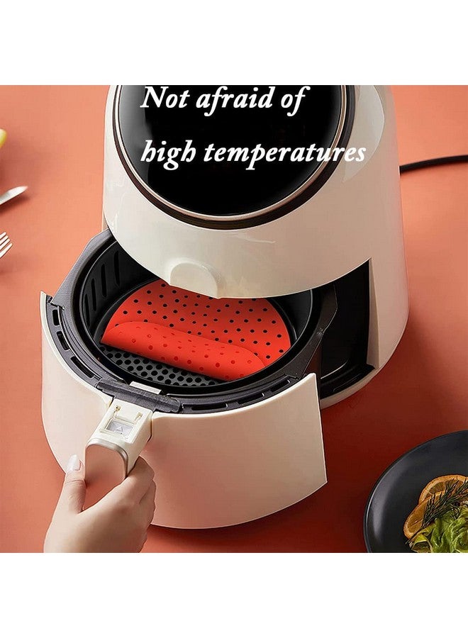 Trifecta Silicone Air Fryer Liners Non Stick and Easy Clean Air Fryer mats, Pad, Accessories Parchment Paper Replacement for Air Fryer Basket Air Frying, Steaming and Oven Baking Pack - 2 (Round - 8.5 IN) - Image 3