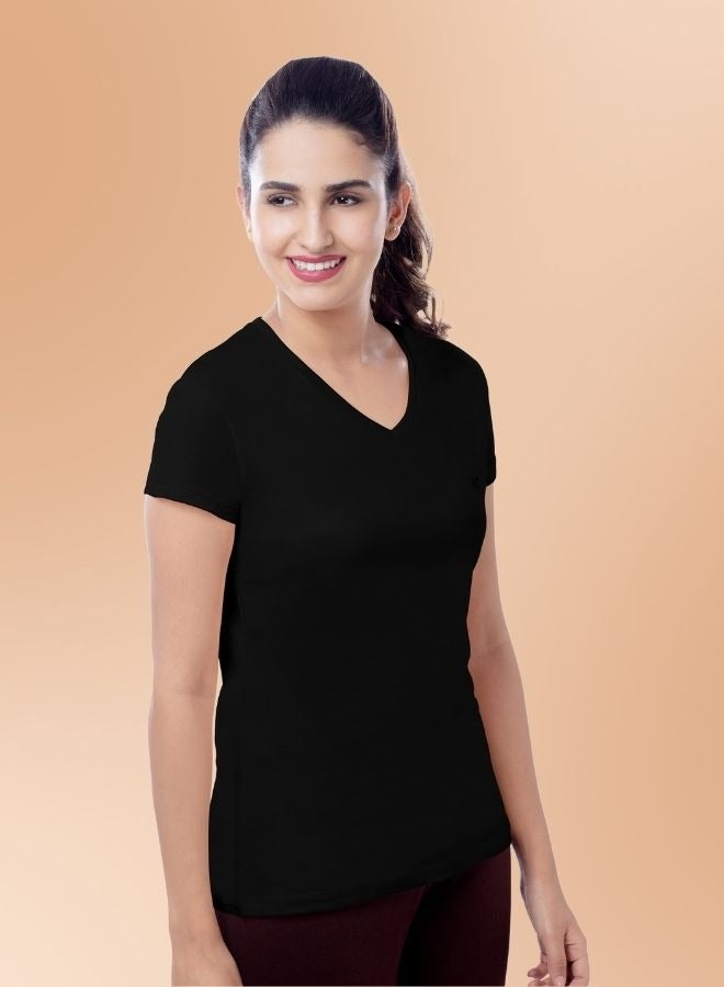 Brida Women's Organic Cotton T-Shirt - Soft, Breathable, Eco-Friendly Casual Wear for Everyday Comfort - Elina 3 (COMBO)( - Image 2
