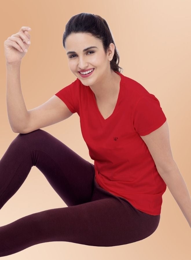 Brida Women's Organic Cotton T-Shirt - Soft, Breathable, Eco-Friendly Casual Wear for Everyday Comfort - Elina 3 (COMBO)( - Image 3