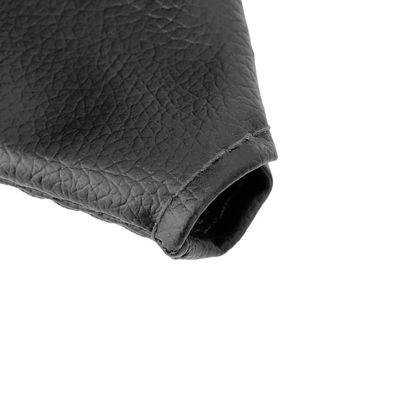 Universal Black Leather Gear Shift Boot Cover Replacement for Smooth Driving - Image 4