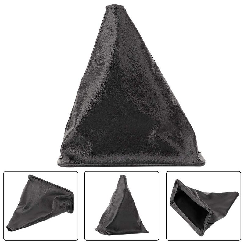 Universal Black Leather Gear Shift Boot Cover Replacement for Smooth Driving - Image 3