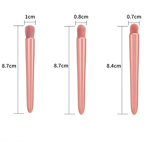 Coshine Easy-taken Travel Makeup Brush Set, COSHINE 5pcs Mini Complete Function Cosmetic Brushes Kit (5pcs with mirror) - Image 5