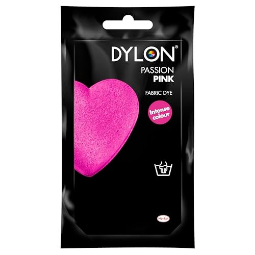 كيس صبغة قماش ديلون لصبغ الملابس والأثاث الناعم والمشاريع 50 جرام - وردي شغف