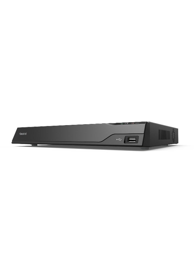 ريولينك مسجل فيديو شبكة احترافي PoE، دعم 16MP وسعة تخزين محلية قصوى 32TB (HDD غير مشمول)، خريطة حرارية، تسجيل مستمر على مدار 24/7، H.265، وصول عن بُعد متعدد المستخدمين، مراقبة داخلية وخارجية، RP-PN16 - Image 1
