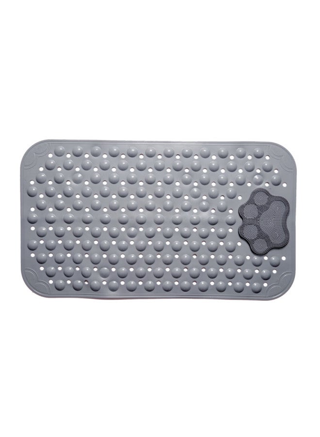 Zhujun Tpe Bathroom Shower Non-slip Mat, Multifunctional Massage Foot Pad, Bathroom Shower Anti-fall Mat, Gray, 50*80 - Image 4