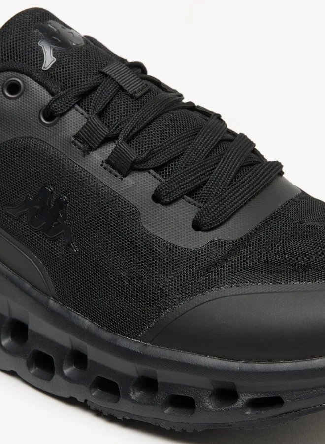 كابا Men's Mesh Textured Walking Shoes with Lace-Up Closure