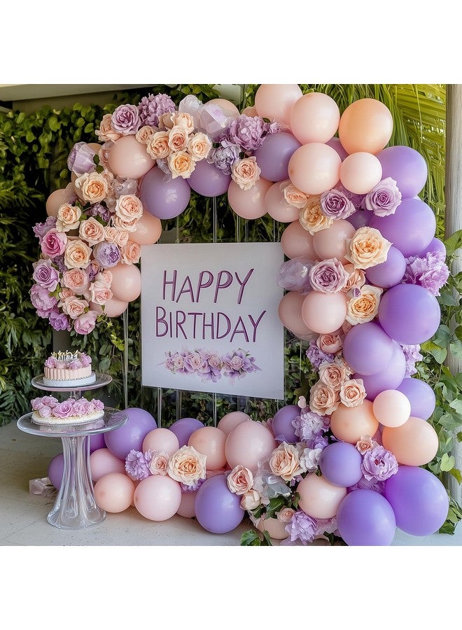 RUBFAC 129pcs Pastel Purple Balloons Different Sizes 18 12 10 5 Inches for Garland Arch, Light Purple Balloons for Birthday Baby Shower Gender Reveal Easter Wedding Party Decoration - Image 4