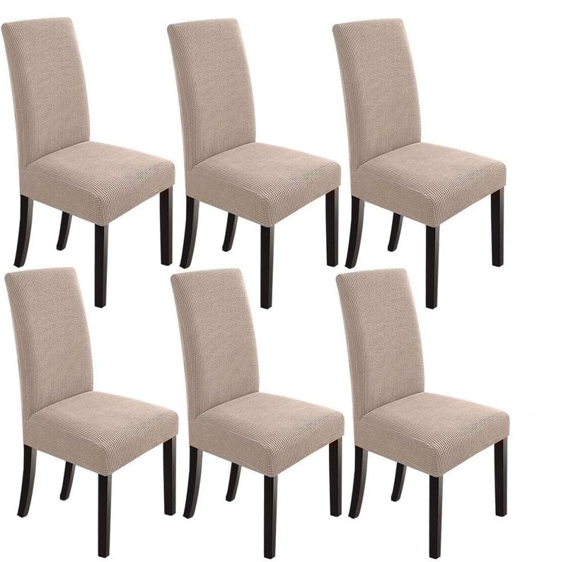 NeoGenius Premium Elegant Dining Room Chair Covers, Slipcovers Set of 6, Spandex Super Fit Stretch Removable Washable Chair Covers, Protector -for Dining Room - Image 3