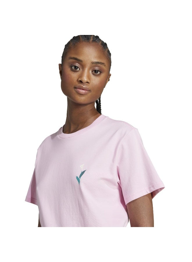 Adidas Adidas W Tiro T Pink Graphic Tee (Short Sleeve) T-Shirts For Women - Image 5