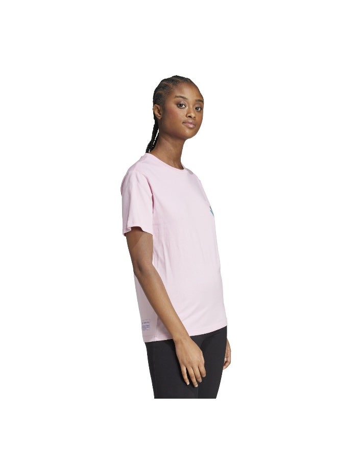 Adidas Adidas W Tiro T Pink Graphic Tee (Short Sleeve) T-Shirts For Women - Image 4